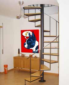 dog portrait as wall art